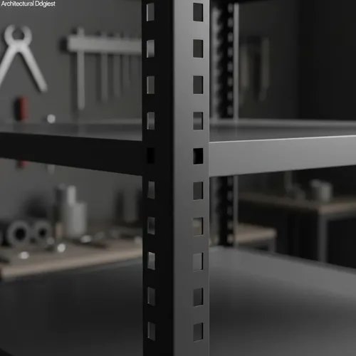 Behmont - IMP - Almacenamiento - Rack 200 x 120 x 40 inicial - 5 estantes - 100 kg por estante - Negro (5)