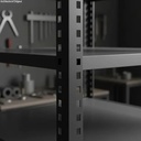 Behmont - IMP - Almacenamiento - Rack 200 x 120 x 40 inicial - 5 estantes - 100 kg por estante - Negro (5)