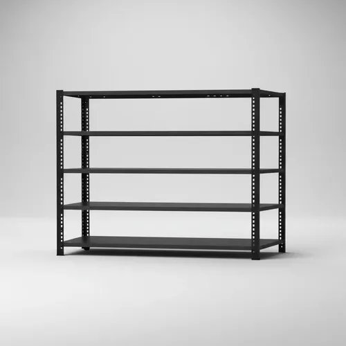 Behmont - IMP - Almacenamiento - Rack 200 x 120 x 40 inicial - 5 estantes - 100 kg por estante - Negro (6)
