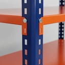 Behmont - IMP - Almacenamiento - Rack 200 x 200 x 60 inicial - 4 estantes - 200 kg por estante - Azul-naranja (4)