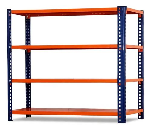 Behmont - IMP - Almacenamiento - Rack 200 x 200 x 60 inicial - 4 estantes - 200 kg por estante - Azul-naranja (6)
