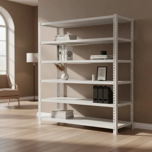Behmont - IMP - Almacenamiento - Rack 200 x 200 x 60 inicial - 4 estantes - 200 kg por estante - Blanco (2)