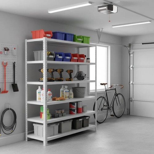 Behmont - IMP - Almacenamiento - Rack 200 x 200 x 60 inicial - 4 estantes - 200 kg por estante - Blanco (3)