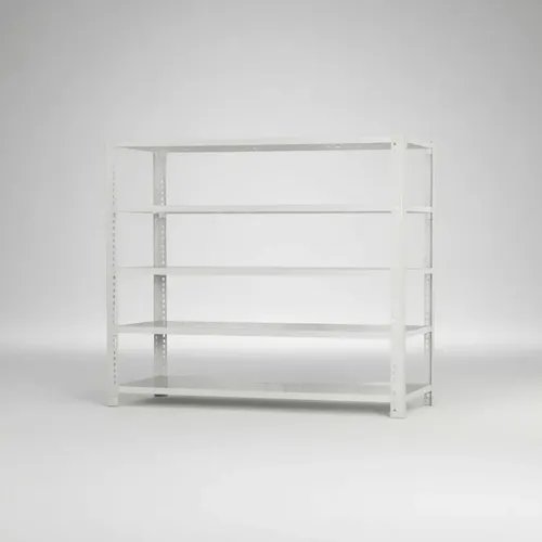 Behmont - IMP - Almacenamiento - Rack 200 x 200 x 60 inicial - 4 estantes - 200 kg por estante - Blanco (5)