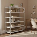 Behmont - IMP - Almacenamiento - Rack 200 x 120 x 40 inicial - 5 estantes - 100 kg por estante - Blanco (4)