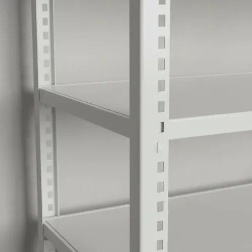 Behmont - IMP - Almacenamiento - Rack 200 x 120 x 40 inicial - 5 estantes - 100 kg por estante - Blanco (5)