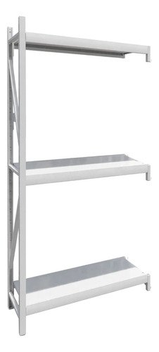 Behmont - IMP - Almacenamiento - Rack 200 x 200 x 60 continuo - 4 estantes - 200 kg por estante - Blanco (6)