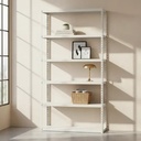 Behmont - IMP - Almacenamiento - Estante modulo 200 x 90 x 30 - 5 estantes - 50 kg por estante - Encastrable - Blanco (3)