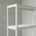 Behmont - IMP - Almacenamiento - Estante modulo 200 x 90 x 30 - 5 estantes - 50 kg por estante - Encastrable - Blanco (5)