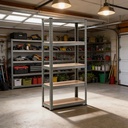 Behmont - IMP - Almacenamiento - Estante modulo 180 x 90 x 40 - 5 estantes - 100 kg por estante - Galvanizado (5)