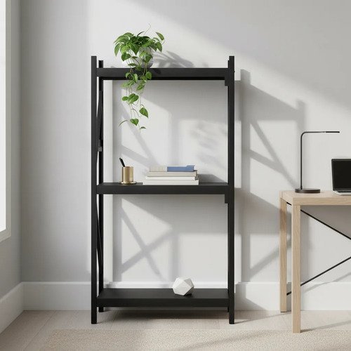 Behmont - IMP - Almacenamiento - Rack 200 x 120 x 40 continuo - 5 estantes - 100 kg por estante - Negro (5)