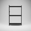 Behmont - IMP - Almacenamiento - Rack 200 x 120 x 40 continuo - 5 estantes - 100 kg por estante - Negro (6)