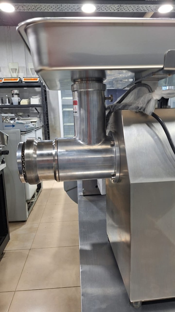 Behmont - IMP - Carniceria - Picadora de carne electrica 2 en 1 - 32" y 22" - 2 HP - 300 kg/h - Acero inox. (4)