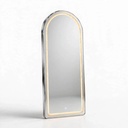 Behmont - IMP - Decoracion - Espejo con iluminacion LED forma arco medio punto - Con marco plata - 170 x 70 (2)