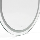 Behmont - IMP - Decoracion - Espejo con iluminacion LED ovalado - Con marco plata - 170 x 70 (3)