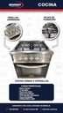 Usman - Cocina 4 H. - Puerta de vidrio - Rejas de fundicion - Piso tejuelas refractarias - 55 cm (4)