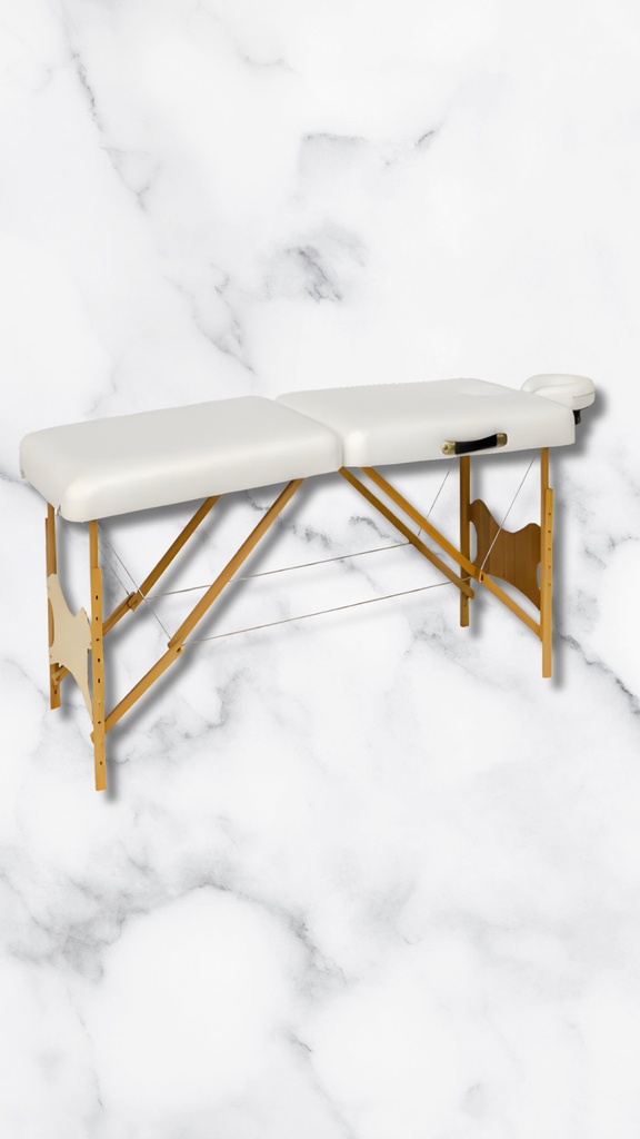 Behmont - IMP - Estetica - Camilla portatil plegable 185 x 60 x 60 - Soporta 150 kg - Blanco (3)