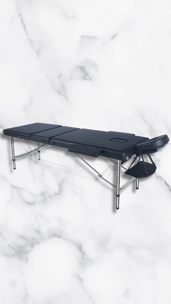Behmont - IMP - Estetica - Camilla portatil plegable 180 x 60 x 50-78 - Negro (3)