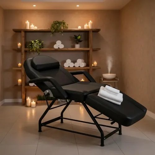 Behmont - IMP - Estetica - Camilla articulada 180 x 60 x 60 - Soporta 150 kg - Negro (4)