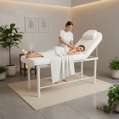 Behmotn - IMP - Estetica - Camilla fija 2 cuerpos 182 x 61 x 60 - Blanco (3)