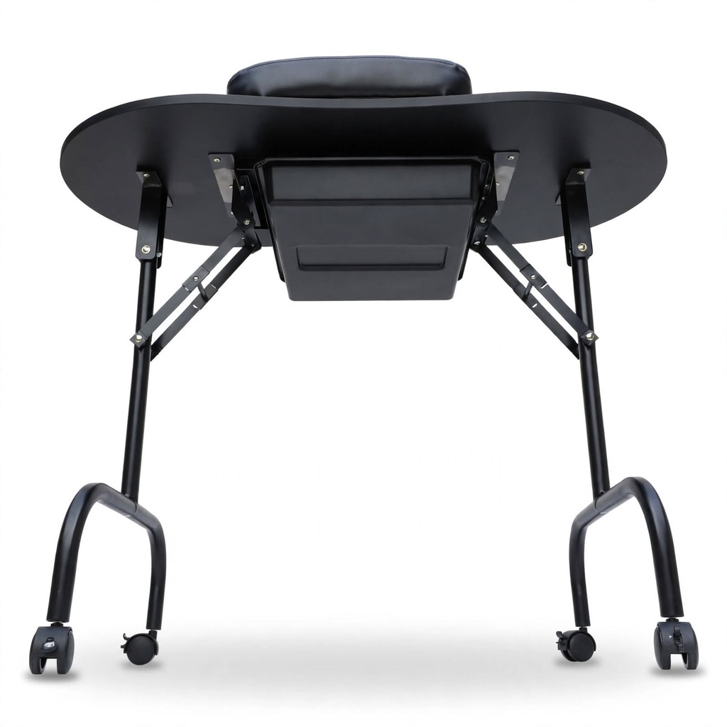 Behmont - IMP - Estetica - Mesa de manicura portatil plegable - 91.5 x 76 - Negro (2)