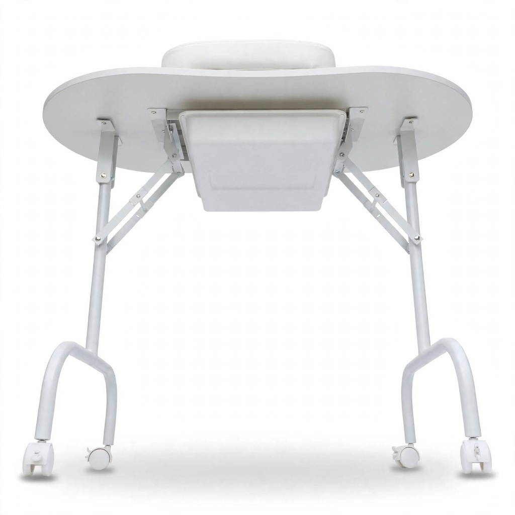 Behmont - IMP - Estetica - Mesa de manicura portatil plegable - 91.5 x 76 - Blanco (2)