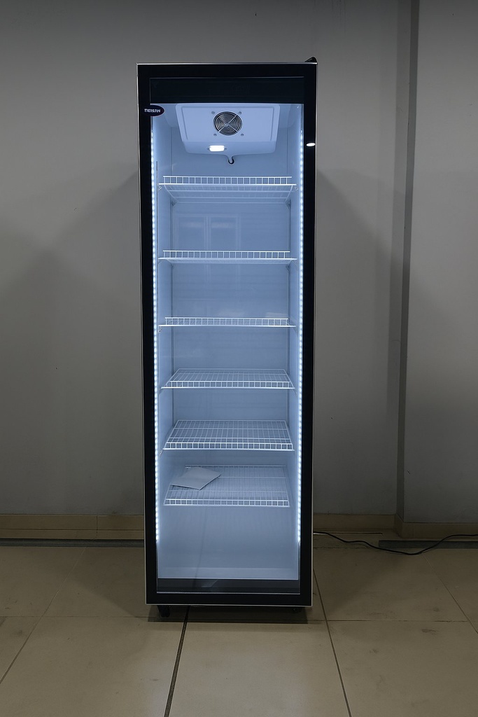 Behmont - IMP - Refrigeracion - Exhibidora vertical 470 L Full Glass - Marco aluminio - 6 estantes - Negro (7)