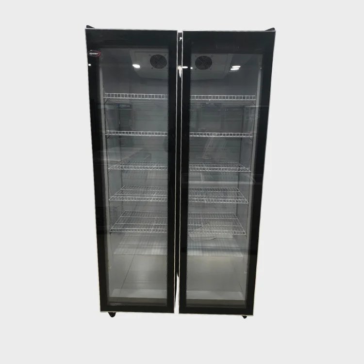 Behmont - IMP - Refrigeracion - Exhibidora vertical 910 L Full Glass - 2 puertas - Marco aluminio - 5 estantes - Negro (8)