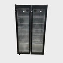 Behmont - IMP - Refrigeracion - Exhibidora vertical 910 L Full Glass - 2 puertas - Marco aluminio - 5 estantes - Negro (8)