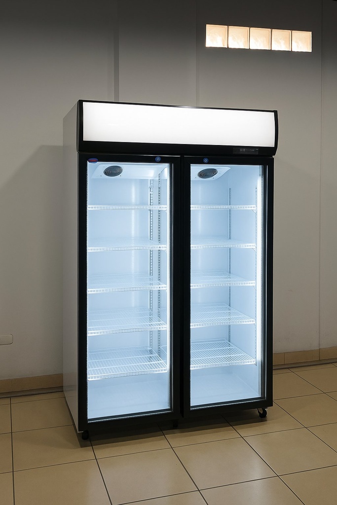 Behmont - IMP - Refrigeración - Exhibidora vertical 850 L - 2 puertas - Con cenefa - 8 estantes (2)