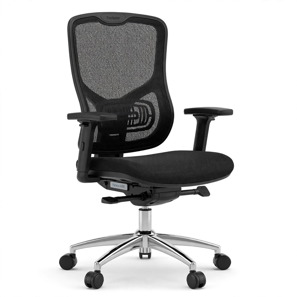 Behmont - IMP - Oficina - Silla de oficina Pankow - Tela mesh - Altura regulable - Negro (17)