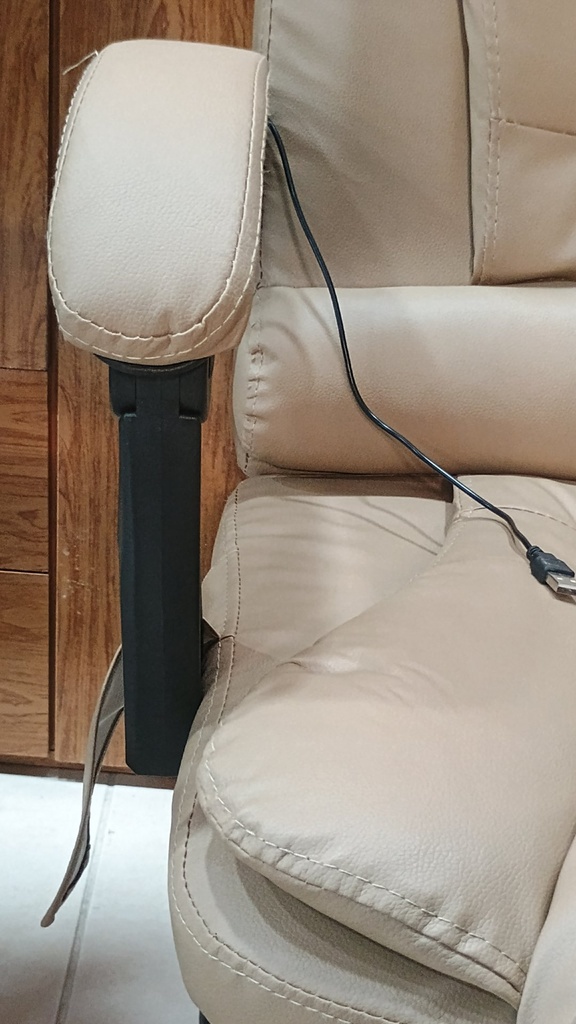 Behmont - IMP - Oficina - Sillon de oficina Mitte - Cuero - Altura regulable - Reclinable - C/apoya pies y masajeador - Marron (2)