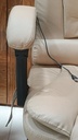Behmont - IMP - Oficina - Sillon de oficina Mitte - Cuero - Altura regulable - Reclinable - C/apoya pies y masajeador - Marron (2)