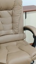 Behmont - IMP - Oficina - Sillon de oficina Mitte - Cuero - Altura regulable - Reclinable - C/apoya pies y masajeador - Marron (5)