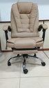 Behmont - IMP - Oficina - Sillon de oficina Mitte - Cuero - Altura regulable - Reclinable - C/apoya pies y masajeador - Marron (11)