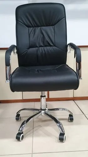 Behmont - IMP - Oficina - Sillon de oficina Spandau - Cuero - Altura regulable - Negro (4)