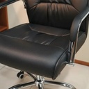 Behmont - IMP - Oficina - Sillon de oficina Spandau - Cuero - Altura regulable - Negro (5)