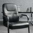 Behmont - IMP - Oficina - Sillon de oficina fijo Neukolln - Cuero - Negro (6)