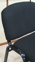 Behmont - IMP - Oficina - Silla fija apilable Oland - Tapizada - Negro (3)