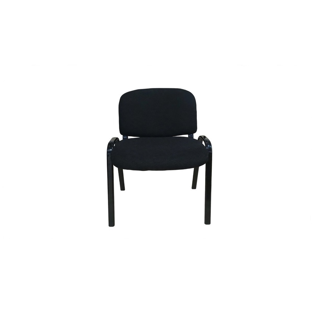 Behmont - IMP - Oficina - Silla fija apilable Oland - Tapizada - Negro (7)
