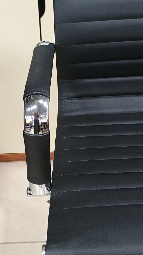 Behmont - IMP - Oficina - Silla de oficina Halland - Cuero - Altura regulable - Negro (3)