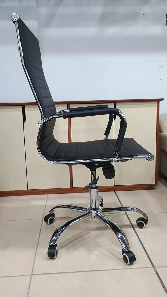 Behmont - IMP - Oficina - Silla de oficina Halland - Cuero - Altura regulable - Negro (7)