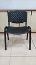 Behmont - IMP - Oficina - Silla fija apilable Steglitz - PVC - Negro (5)