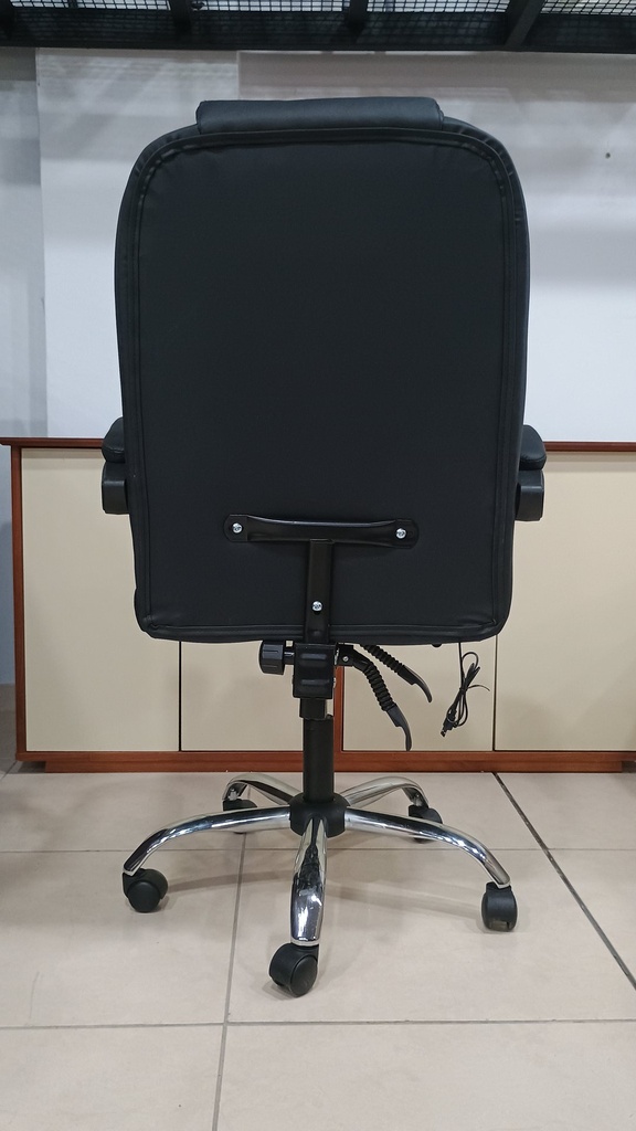 Behmont - IMP - Oficina - Sillon de oficina Mitte - Cuero - Altura regulable - Reclinable - C/apoya pies y masajeador - Negro (6)