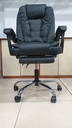 Behmont - IMP - Oficina - Sillon de oficina Mitte - Cuero - Altura regulable - Reclinable - C/apoya pies y masajeador - Negro (7)