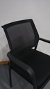 Behmont - IMP - Oficina - Silla fija apilable Narke - Tela mesh - Negro (3)