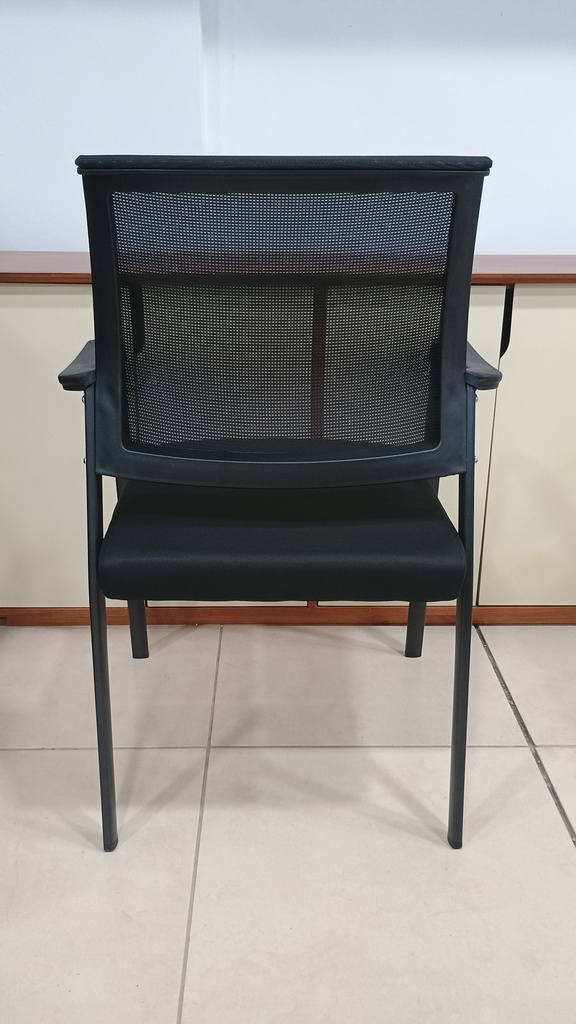 Behmont - IMP - Oficina - Silla fija apilable Narke - Tela mesh - Negro (11)