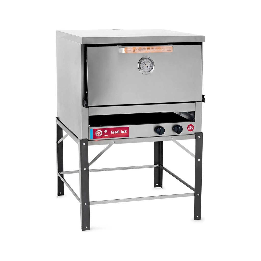 Sol Real - Horno pastelero 12 moldes - Revestido de tejuelas refractarias - 3 rejillas (3)