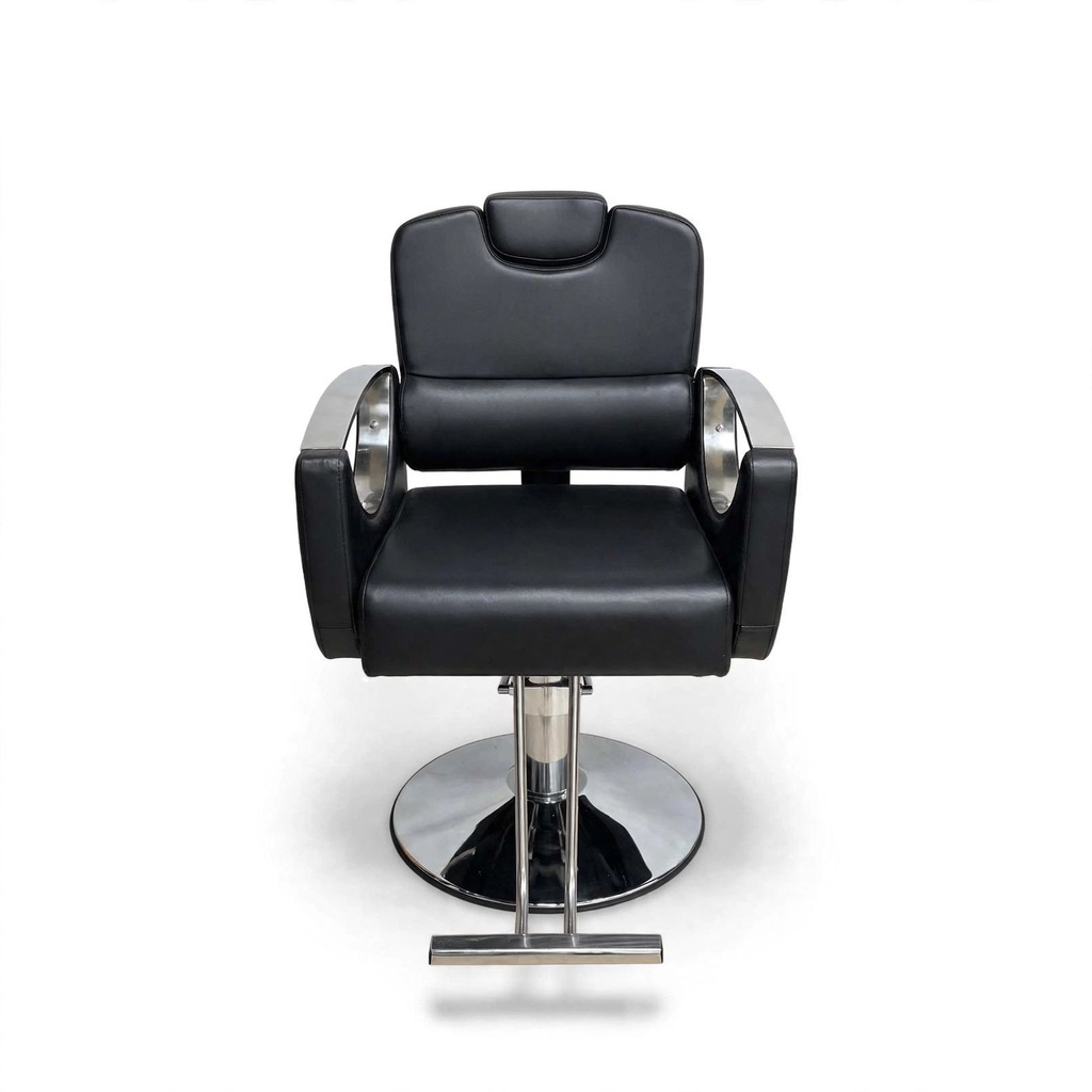 Behmont - IMP - Peluqueria - Sillon peluquero hidraulico reclinable Pulse - C/reposapies - Negro (3)