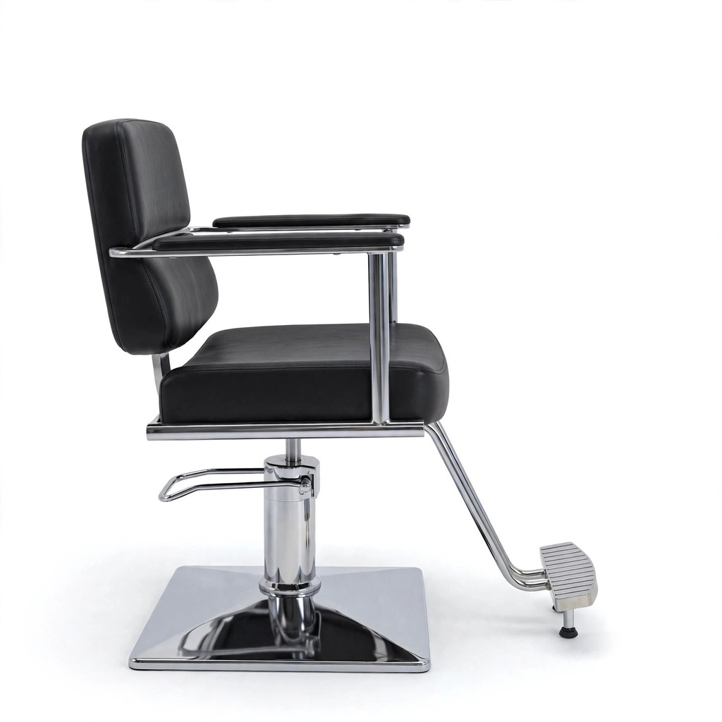 Behmont - IMP - Peluqueria - Sillon peluquero hidraulico Zenit - C/reposapies - Negro (3)